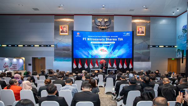 Bukukan IPO Rp609,98 Miliar, PT Nitrasanata Dharma Tbk Resmi Melantai di Bursa Efek Indonesia